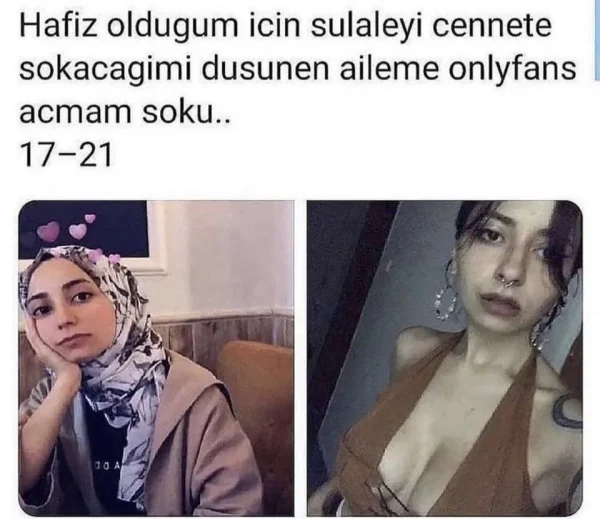 türbanlı ifşa